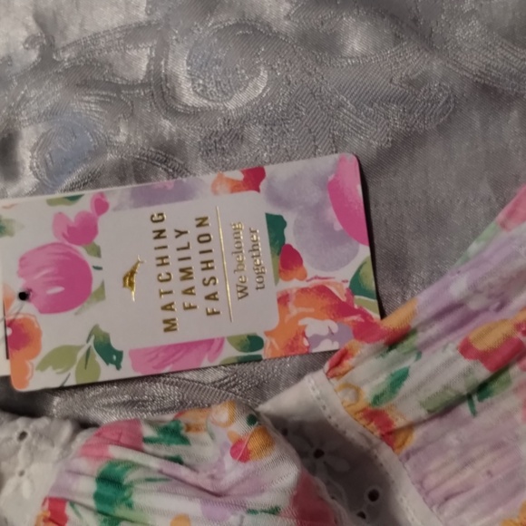 Tommy Bahama Girls Flower Sundress w/Headband - PNK/PUR/WH (Sz 4T) - New w/Tags! - Picture 10 of 10